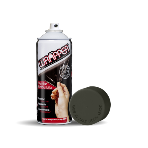 Abnehmbare Sprühfolienverpackung, 400 ml – Graugrün