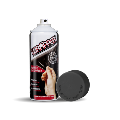 Wrapper pellicola spray rimovibile, 400 ml - Grigio scuro