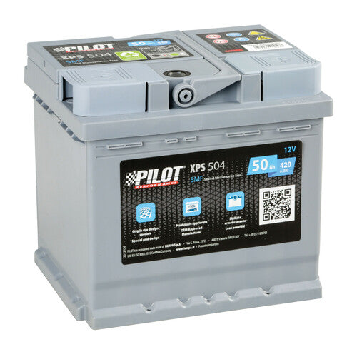Pilot Batteria 12V - Pilot SMF - 50 Ah - 420 A - L1