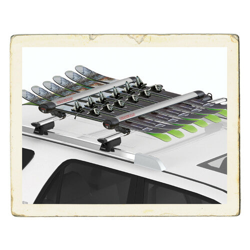 Yakima FatCat 6 Evo Silberner Dachgepäckträger Skiträger