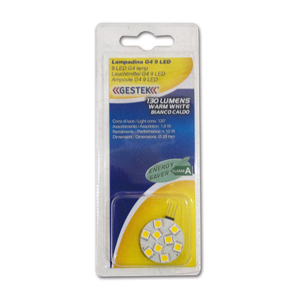 Lampadina G4 9 LED LUC009 8032793933717