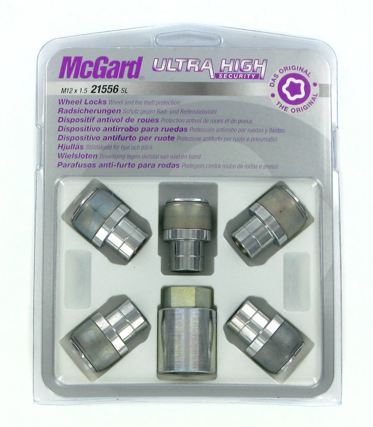 McGard Dadi ruota auto piatti kit 5 pz - Ultra High Security - J030