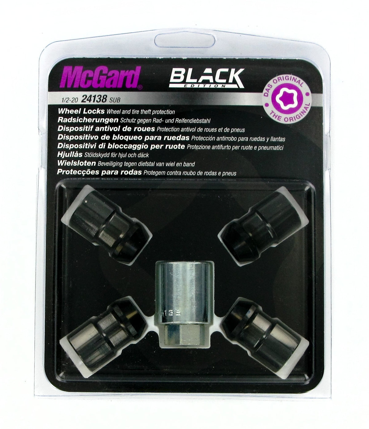 McGard Dadi ruota auto conici kit 4 pz - Black Edition - F020