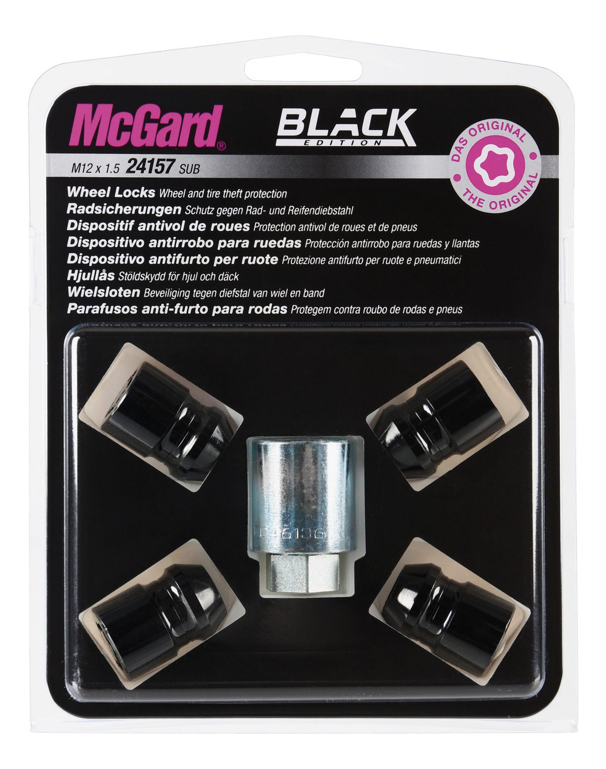 McGard Dadi ruota auto conici kit 4 pz - Black Edition - F150