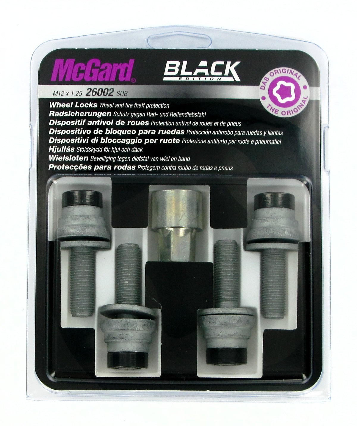 McGard Bulloni ruota auto piatti con rondella kit 4 pz - Black Edition - D010