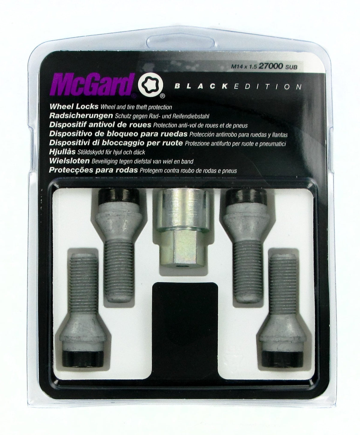 McGard Bulloni ruota auto conici kit 4 pz - Black Edition - A350
