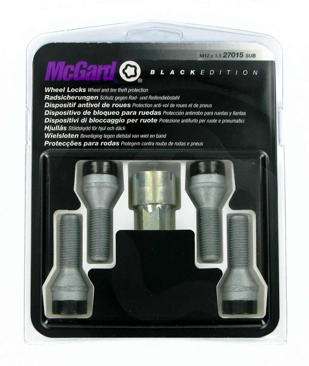 McGard Bulloni ruota auto conici kit 4 pz - Black Edition - A150