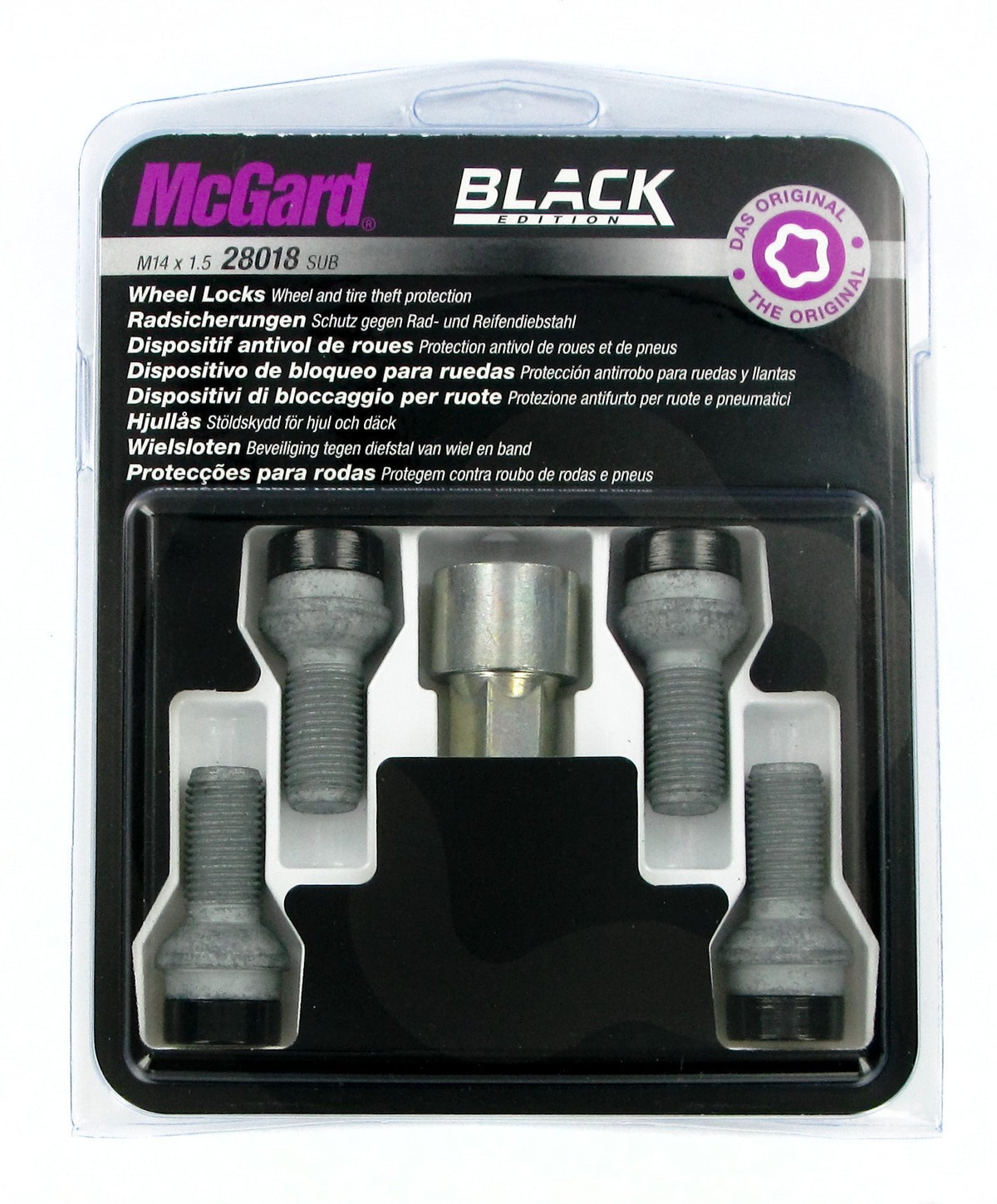 McGard Bulloni ruota auto sferici kit 4 pz - Black Edition - E080