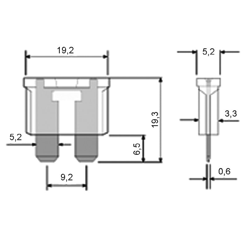 Okyami Scatola 100Pz Fusibile A Lama7,5A Marrone E06824
