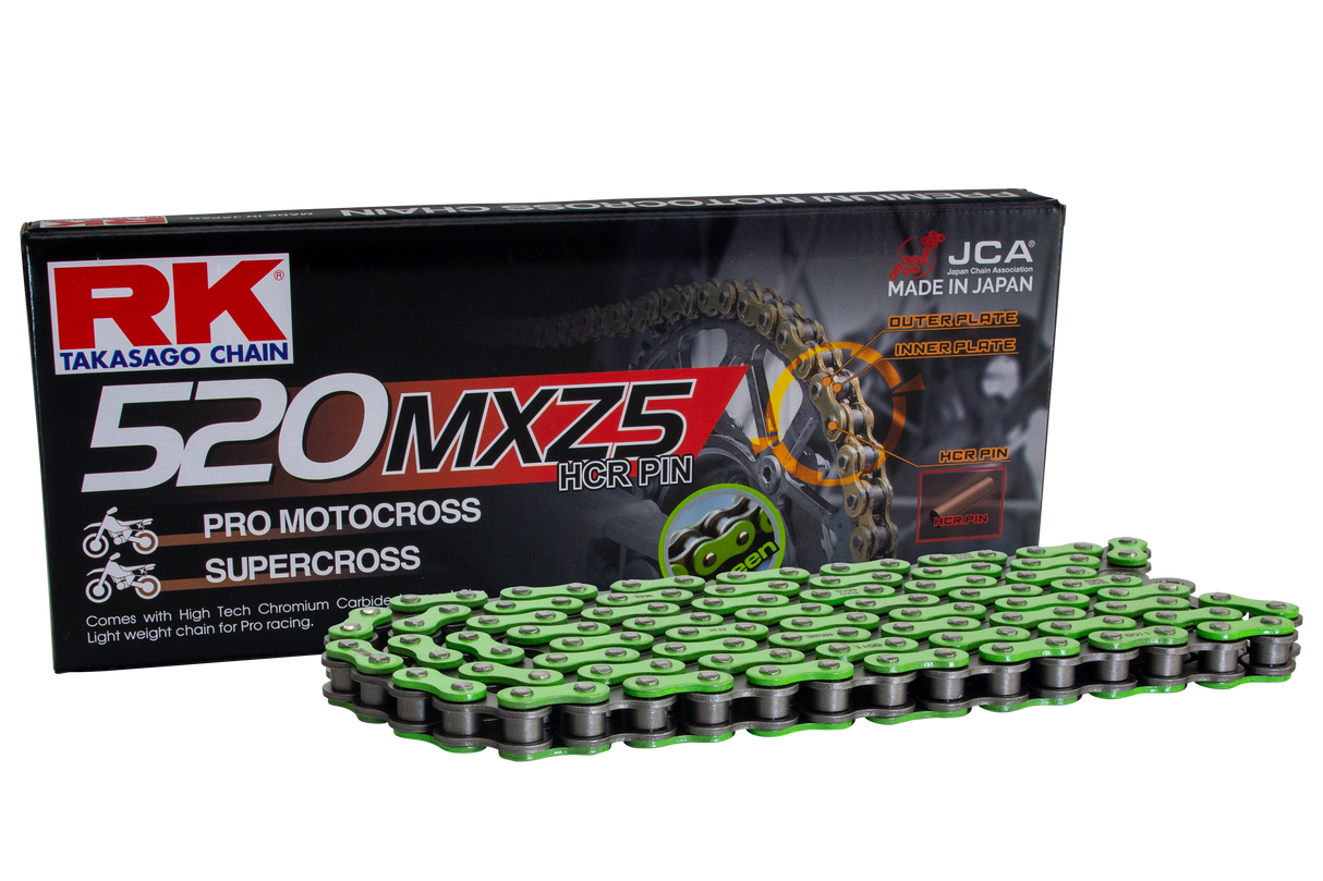 RK Takasago Antriebskette 520MXZ5-120 CL GRÜN 120 Glieder