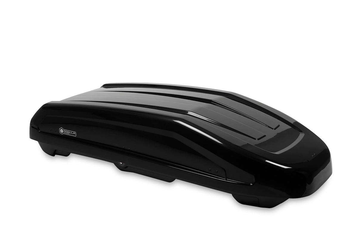 Cofre de techo para coche MODULA Evo 470, negro brillante, 185 x 90 x 42,6 cm