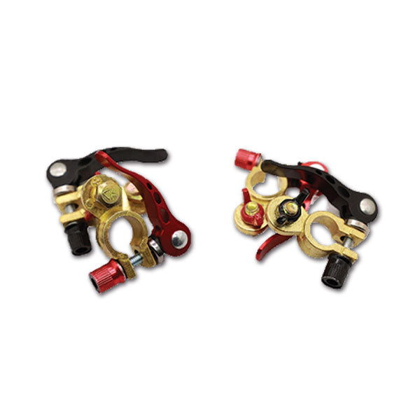 Morsetti batteria con leva - positivo e negativo MSB203