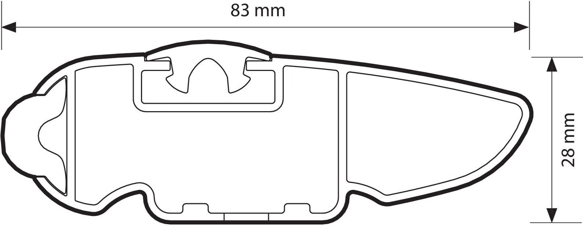 Nordrive Silenzio, coppia barre portatutto in alluminio - XL - 140 cm N15087