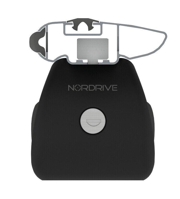 Nordrive Silenzio Rail, coppia barre portatutto in alluminio - M - 120 cm N15095