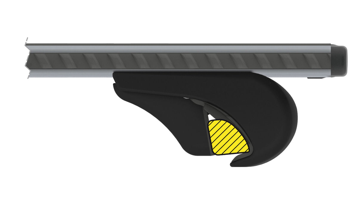 Lampa Silenzio Rail Barre Portatutto Alluminio + Kit Evos RA 108 cm - S