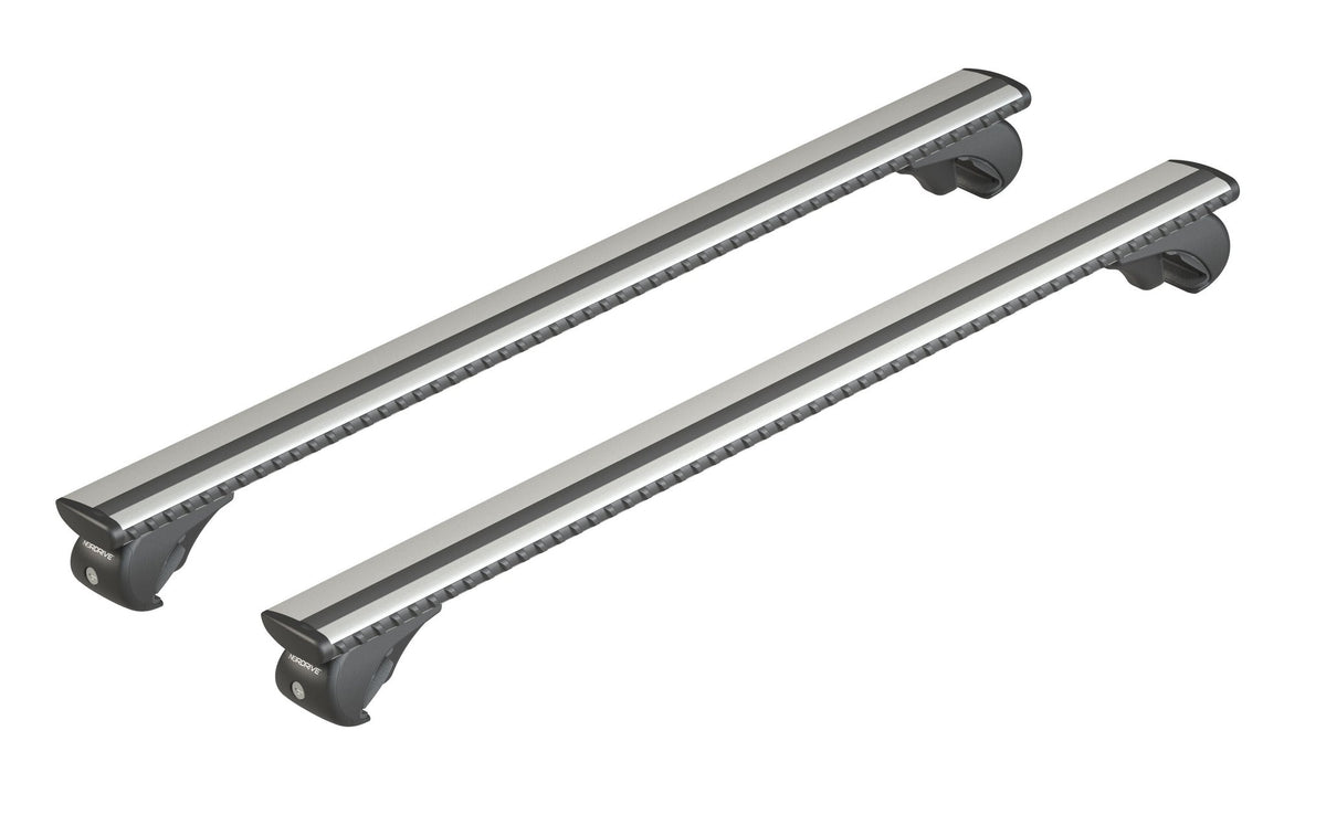 Nordrive Silenzio Rail, coppia barre portatutto in alluminio - M - 120 cm N15095