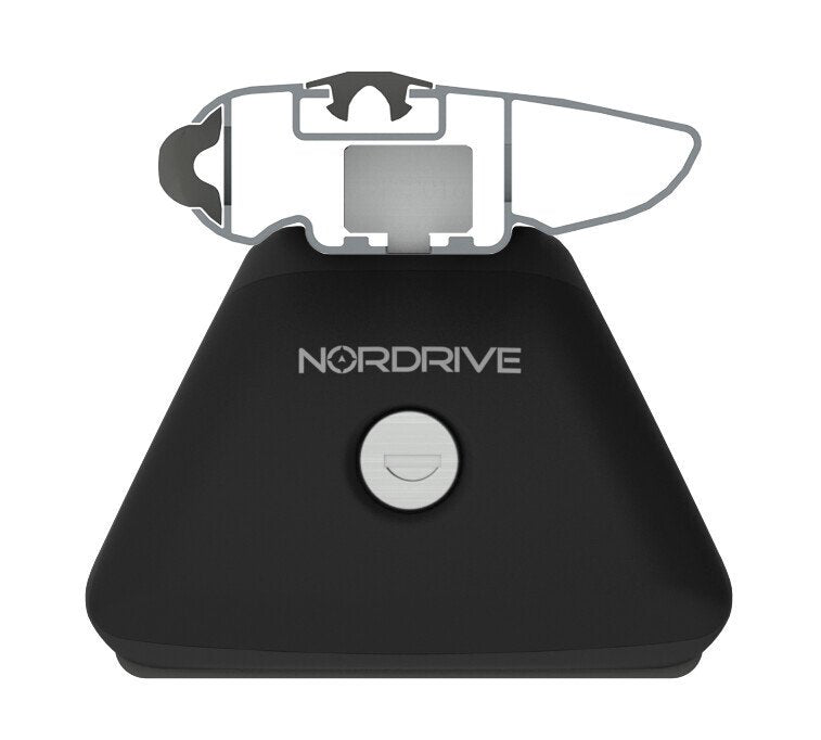 Nordrive Silenzio In-Rail, coppia barre portatutto in alluminio - M - 120 cm N15105
