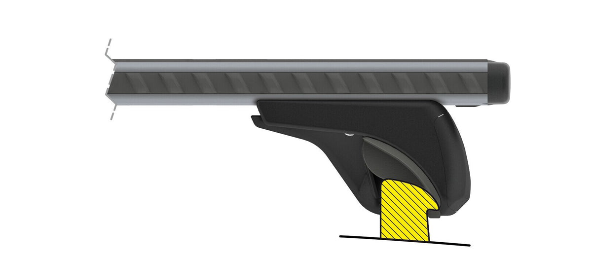 Nordrive Silenzio In-Rail, coppia barre portatutto in alluminio - M - 120 cm N15105