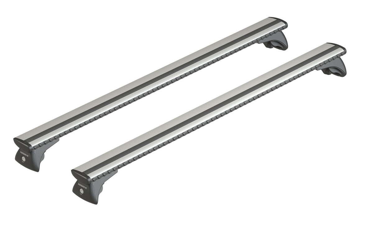 Nordrive Silenzio In-Rail, coppia barre portatutto in alluminio - M - 120 cm N15105