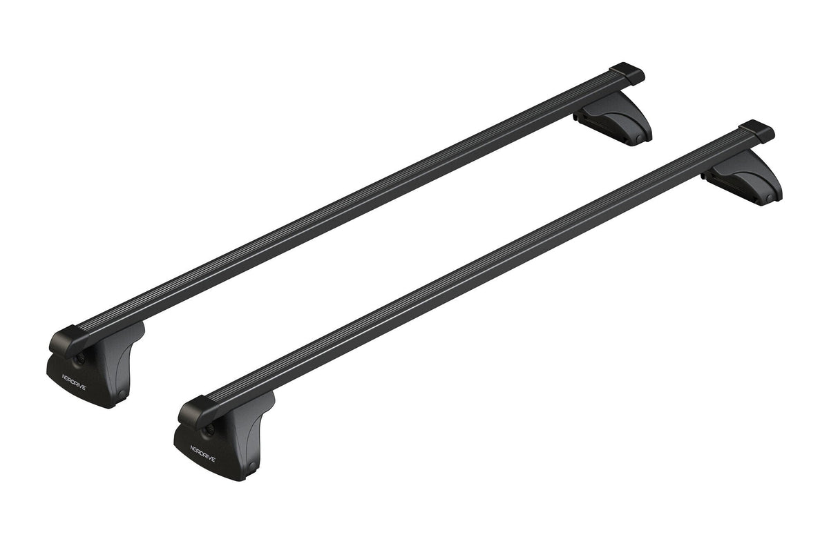 Nordrive Max-Load, set barre portatutto Quadra premontate con kit piedi Evos LP - L - 127 cm N15321