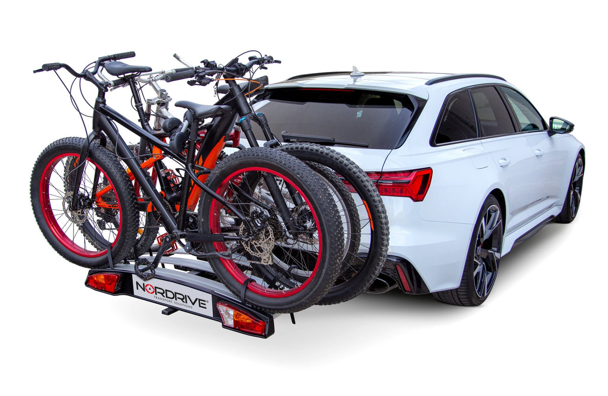 Nordrive Wave 3, portabiciclette per gancio traino - 3 bici N50416