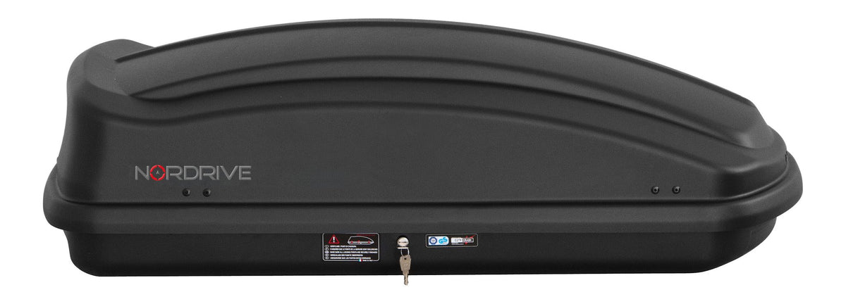 Nordrive Box 330, box tetto in ABS, 330 litri - Nero goffrato N60004