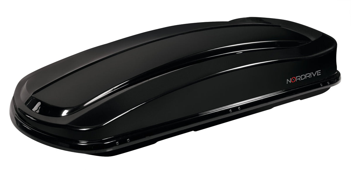 Nordrive Box 430D, box tetto in ABS, 430 litri, doppia apertura - Nero lucido N60015