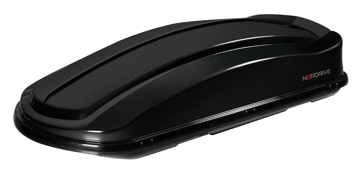 Nordrive Box 630D, box tetto in ABS, 630 litri, doppia apertura - Nero lucido N60029