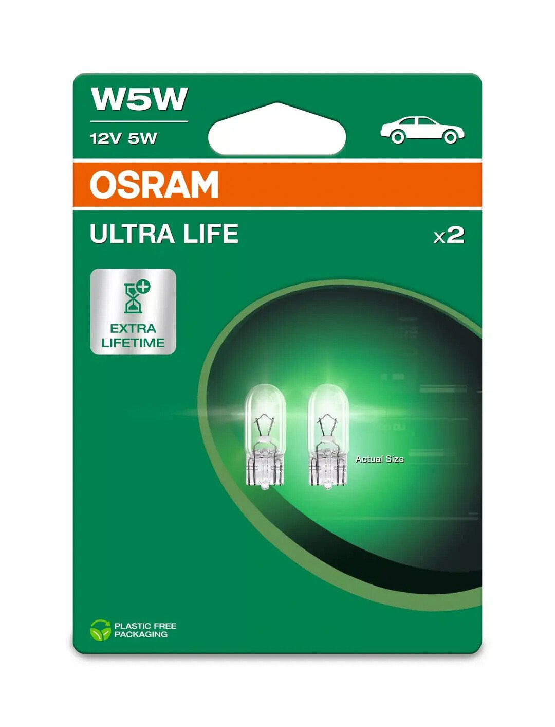 Osram 12V Ultra Life - W5W - 5W - W2,1x9,5d - 2 pz - Scatola