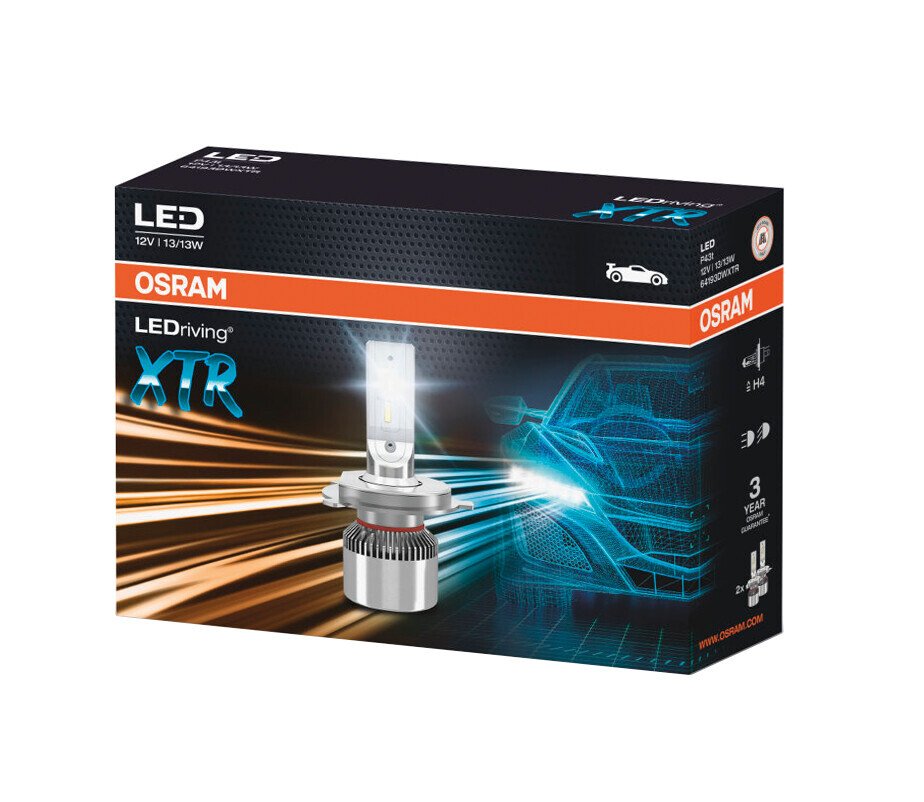 Osram 12V LEDriving XTR - (H4) - 13/13W - P43t - 2 pz - Scatola