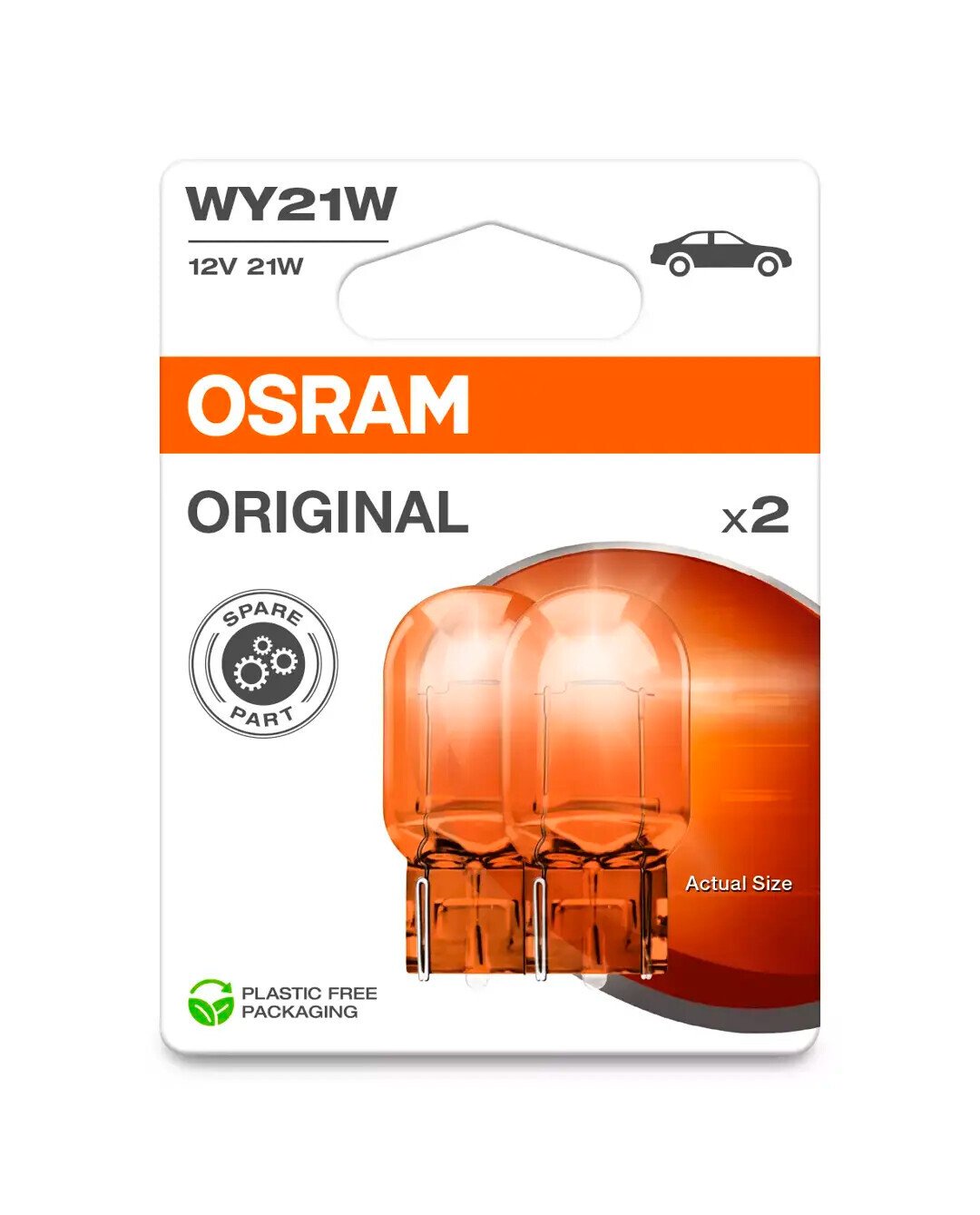 Osram 12V Original Line - WY21W - 21W - WX3x16d - 2 pz - Scatola