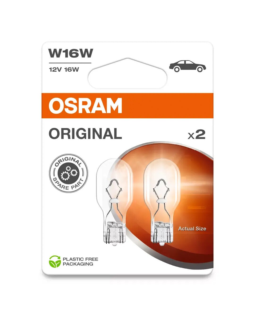 Osram 12V Original Line - W16W - 16W - W2,1x9,5d - 2 pz - Scatola