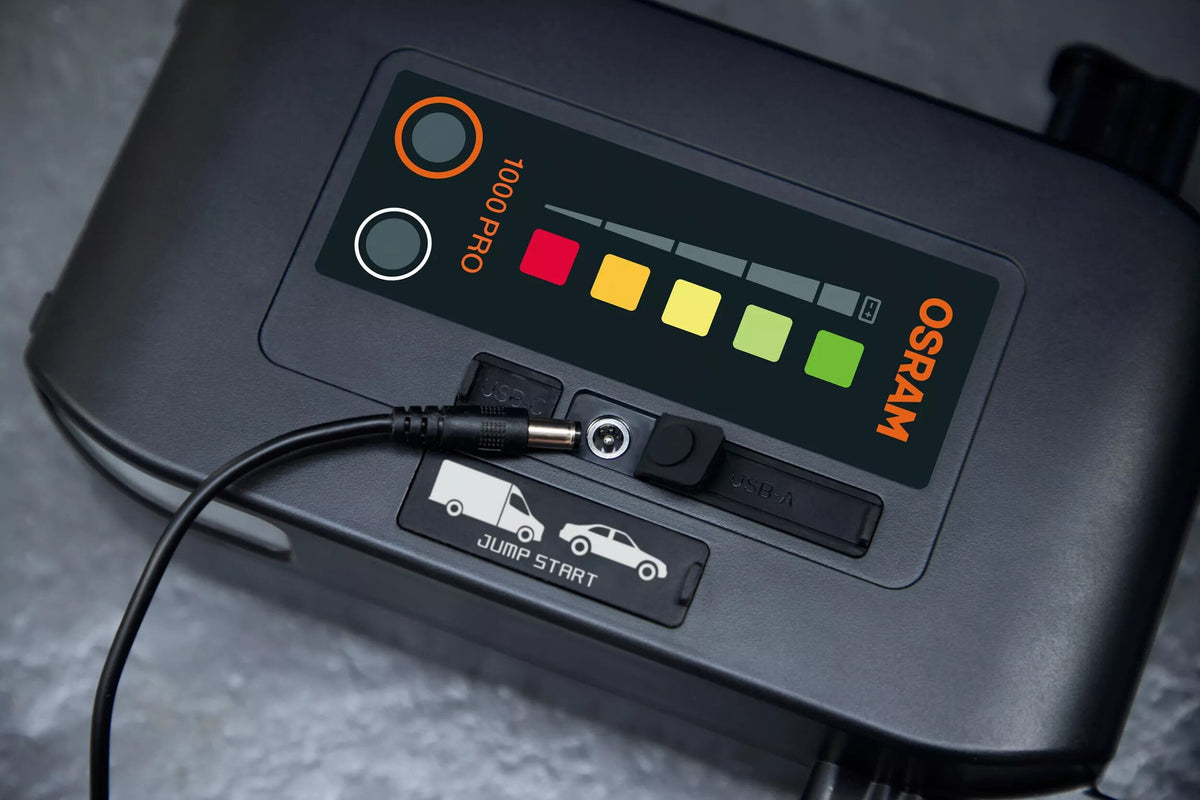 Osram BATTERYstart PRO 1000, avviatore di emergenza ad alta potenza per un'ampia gamma di veicoli