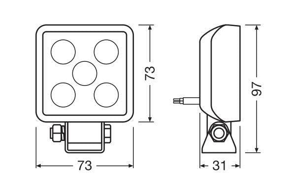 Osram Lampadina LEDriving Cube VX70-WD - 12/24V