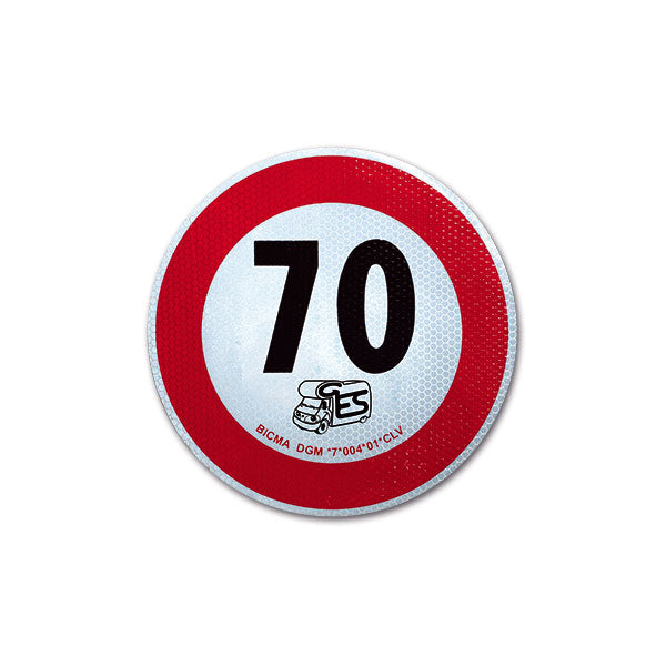 Disco de velocidad homologado 70 km/h PAN70