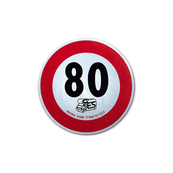 Geschwindigkeitsscheibe zugelassen 80 km/h PAN80