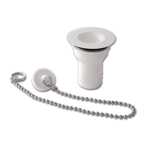 Desagüe recto de diámetro 50 mm con soporte de manguera de diámetro 25 mm PIL6025