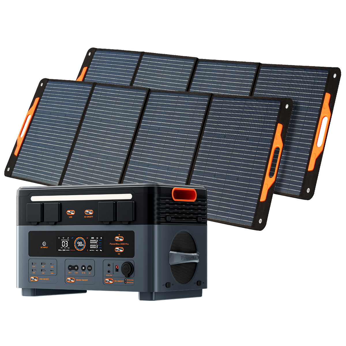 OSCAL PowerMax 2400 Pro – Power Station LiFePO4 2016Wh | 2400W con UPS, Wireless e Audio