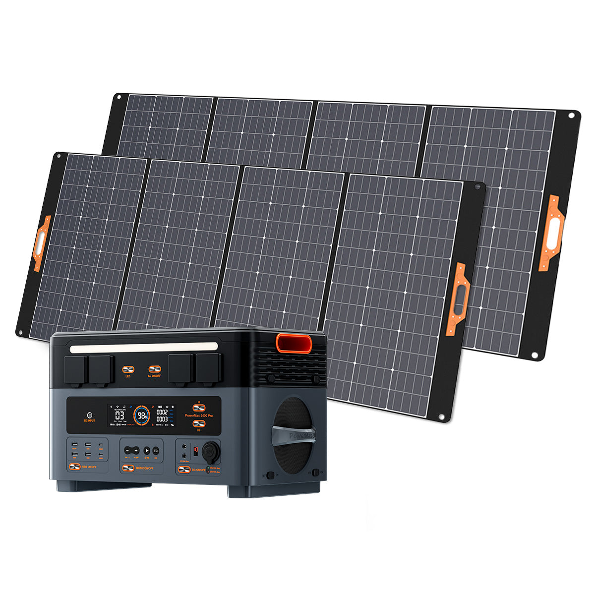 OSCAL PowerMax 2400 Pro – Power Station LiFePO4 2016Wh | 2400W con UPS, Wireless e Audio