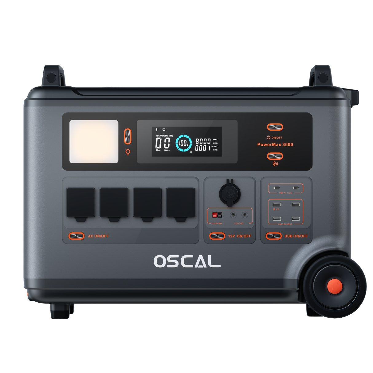 OSCAL PM3600 – Stazione di Energia Portatile 3600 Wh | 3000 W con UPS e Batteria LiFePO4