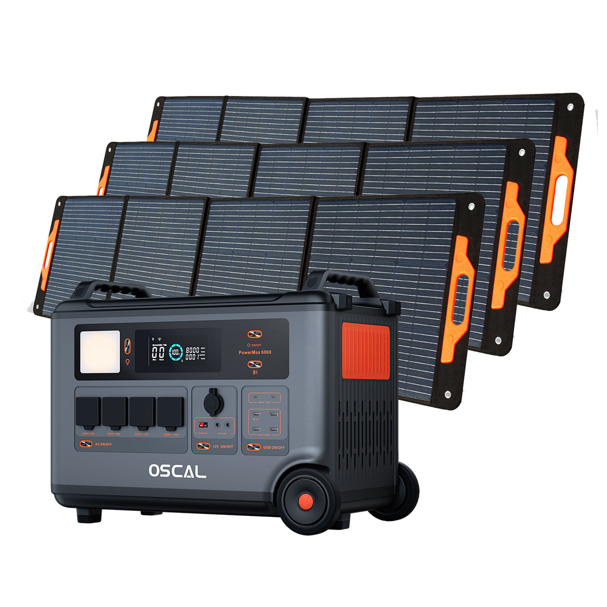 OSCAL PowerMax 6000 – Power Station Professionale LiFePO4 con Inverter Puro