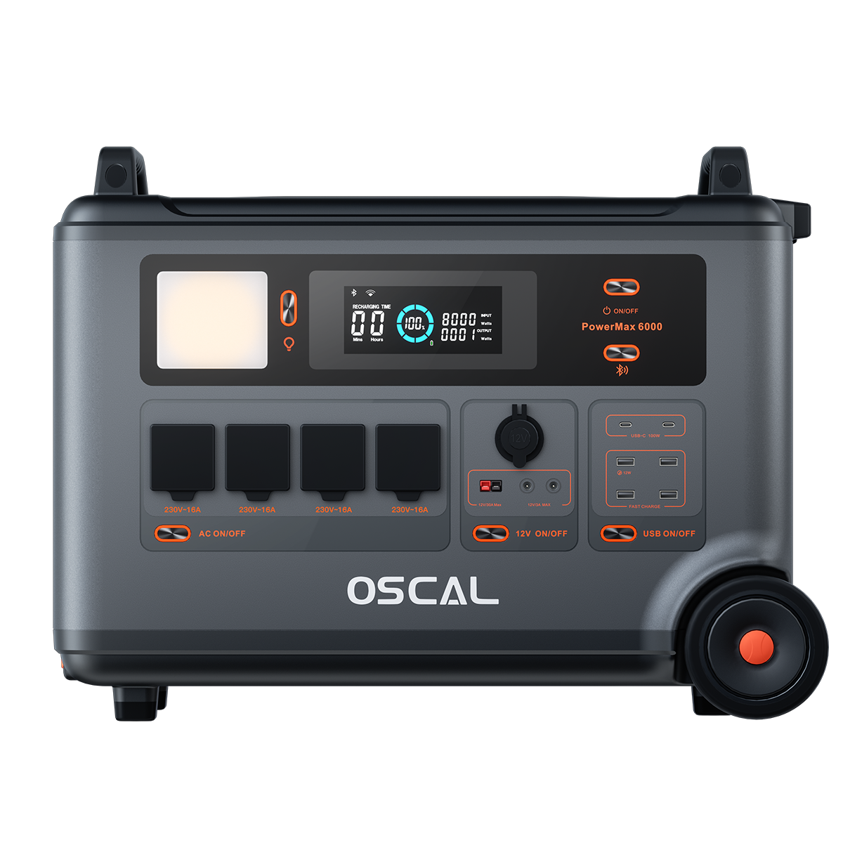 OSCAL PowerMax 6000 – Power Station Professionale LiFePO4 con Inverter Puro