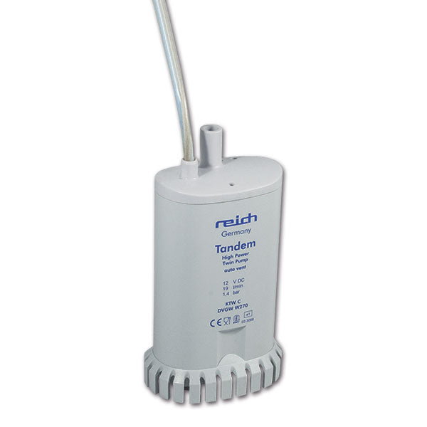 Pompa a immersione Twin 19 Litri/minuto senza valvola di non ritorno PMP391