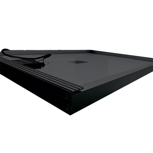Panel solar ExtraSUN para autocaravanas y furgonetas, negro, 170 W, con soportes, 670 x 1335 x 44 mm