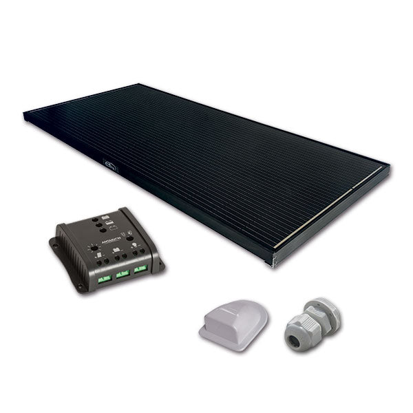 ExtraSUN Kit Pannello Solare Camper e Van 200W BLACK con PWM