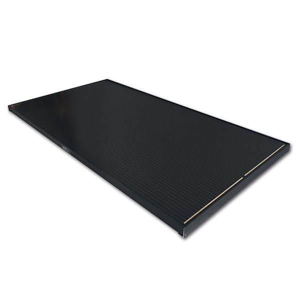 Schwarzes Solarpanel mit Halterungen 300 W ExtraSun 880 x 1655 x 44 mm