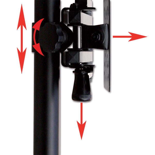 Soporte vertical para TV LCD Hafele PORTV19 de 4 articulaciones para autocaravanas y caravanas