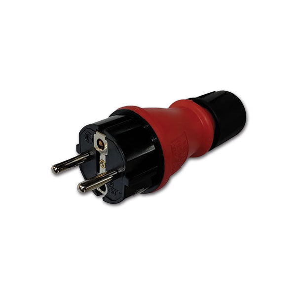 Spine Schuko IP54 - rosso/nero PRB1004
