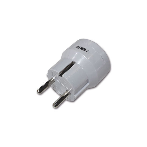 Adattatore Schuko 16A bianco opaco PRB1006