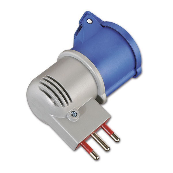 Adattatore a 90 gradi con spina 16A e presa CEE PRB11B